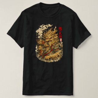 Noodle Tengu – Japanese Myth Monster Made of Ramen T-shirt
