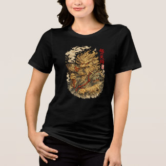 Noodle Tengu – Japans mythe-monster gemaakt van Ra Tri-Blend Shirt
