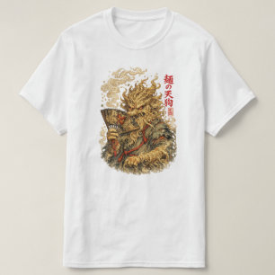 Noodle Tengu – Japans mythemonster gemaakt van Ram T-shirt