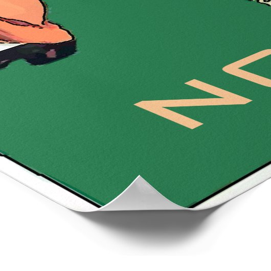 NOODLEN, Man en machine van de Deegbank, geef teks Poster (Hoek)