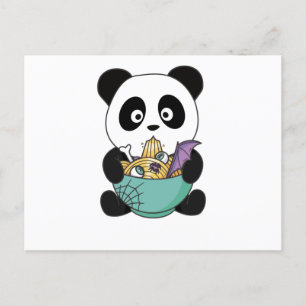 Noodles Japans Noodles Halloween Panda Ramen Briefkaart