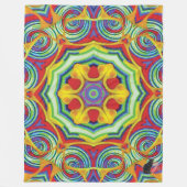 Noodles Kaleidoscope Fleece Blanket (Voorkant)