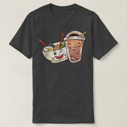 Noodles Kawaii Japans Anime T Ramen Fan T-shirt (Design voorkant)