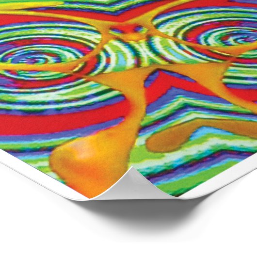 Noodles Kinetic Collage Kaleidoscope Poster (Hoek)