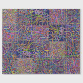 Noodles Maze Design Cadeaupapier (Vlak)