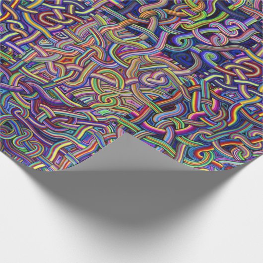 Noodles Maze Design Cadeaupapier (Hoek)