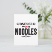 Noodles Obssed Briefkaart (Staand voorkant)