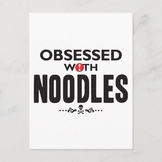 Noodles Obssed Briefkaart (Voorkant)