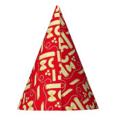 Noodles Pasta Kind 1e verjaardag Italiaanse Feesthoedjes (Achterkant)