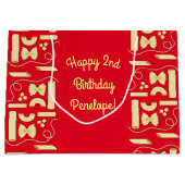 Noodles Pasta Kind 1e verjaardag Italiaanse Groot Cadeauzakje (Voorkant)