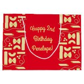 Noodles Pasta Kind 1e verjaardag Italiaanse Groot Cadeauzakje (Achterkant)