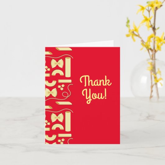 Noodles Pasta Kind 1e verjaardag Italiaanse Kaart (Gele Bloem)