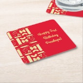 Noodles Pasta Kind 1e verjaardag Italiaanse Kartonnen Onderzetters (Schuin)