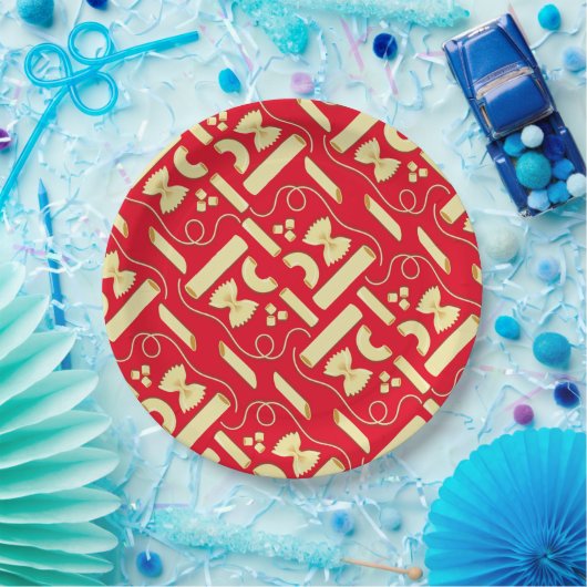 Noodles Pasta Kind 1e verjaardag Italiaanse Papieren Bordje (Feest)