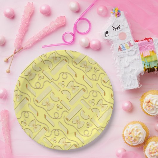 Noodles Pasta Kind 1e verjaardag Italiaanse Papieren Bordje (Feest)