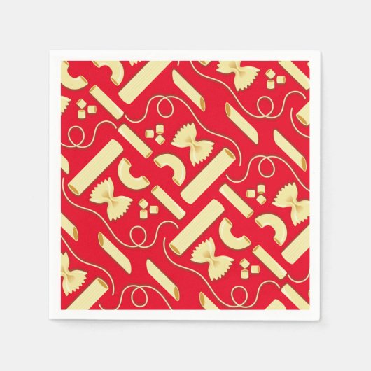 Noodles Pasta Kind 1e verjaardag Italiaanse Servet (Voorkant)