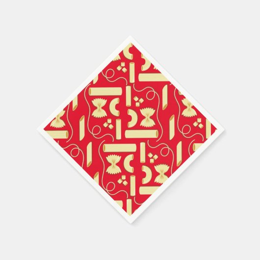 Noodles Pasta Kind 1e verjaardag Italiaanse Servet (Hoek)