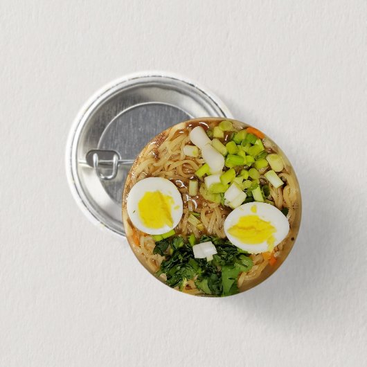 Noodles, Ramen Funny Soup Ronde Button 3,2 Cm (Voorkant /achterkant)