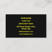 Noodles Takeout Foodie Minimalistisch Visitekaartje (Achterkant)