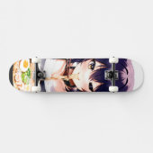 Noodlicious Whiskers: Anime Kat Meisje Skateboard (Horizontaal)