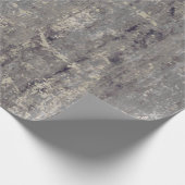  Noodlijdend Abstract Antiek Beige Grijs Cadeaupapier (Hoek)