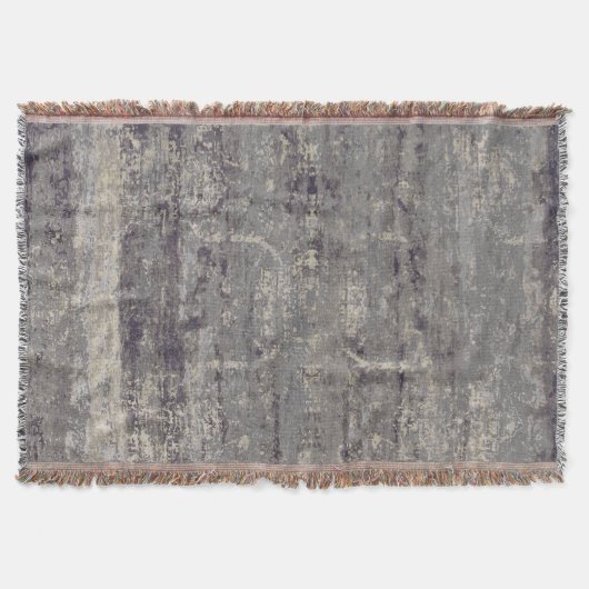 Noodlijdend Abstract Antiek Rustic Grey Deken (Voorkant)