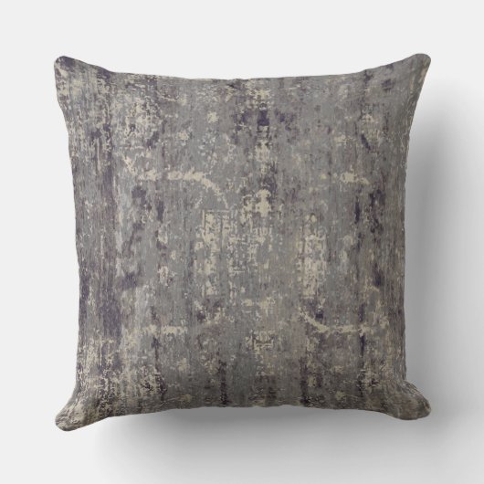  Noodlijdend Abstract Antiek Rustic Grey Kussen (Achterkant)