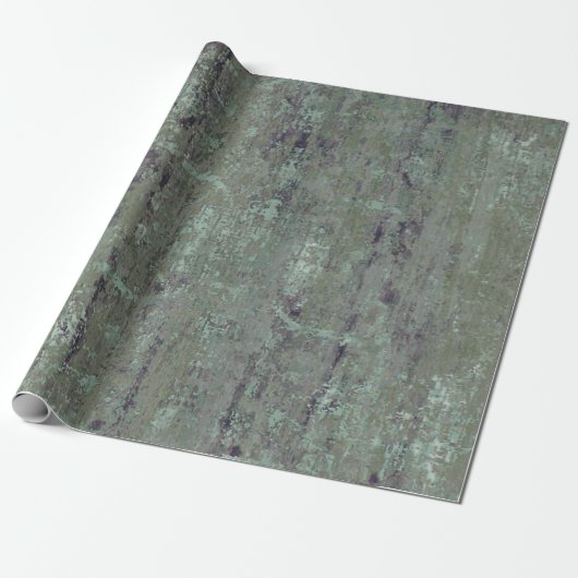  Noodlijdend Abstract Antiek Sage Groen Cadeaupapier (Uitgerold)