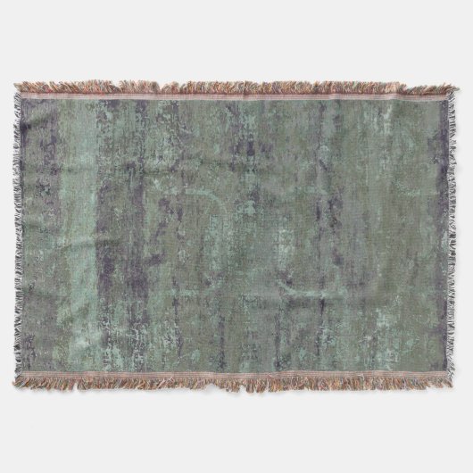 Noodlijdend Abstract Antiek Sage Groen Deken (Voorkant)