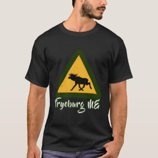 Noodlijdend bezoek Fryeburg Maine Vakantie Moose C T-shirt