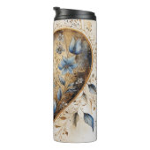 NOODLIJDEND  BLAUW EN WIT VALENTIJN HART THERMOSBEKER (Geroteerd rechts)