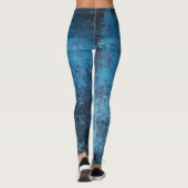 Noodlijdend Blauw Patroon Leggings (Achterkant)