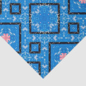 Noodlijdend Blauw Zwart Roze Diamant Tissue Papier (Detail)