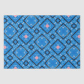 Noodlijdend Blauw Zwart Roze Diamant Tissue Papier (Voorkant)