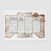 Noodlijdend document Ephemera + Seal AF4 Decoupage Tissuepapier (Voorkant)