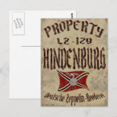 Noodlijdend Eigendom Van Hindenburg Poster Briefkaart (Voorkant / Achterkant)