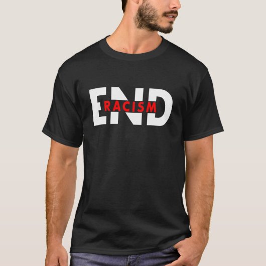 Noodlijdend einde racisme vrouwen t-shirt (Voorkant)