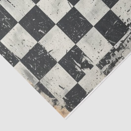 Noodlijdend geruit papier (Detail)