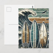 noodlijdend Grunge-surfen Briefkaart (Voorkant / Achterkant)