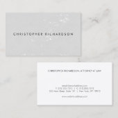 NOODLIJDEND MODERN en MINIMAAL op LICHTGRIJS Visitekaartje (Voorkant / Achterkant)