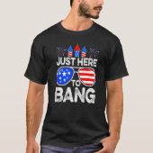 Noodlijdend op 4 juli hier om de Amerikaanse vlag  T-shirt (Voorkant)