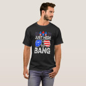 Noodlijdend op 4 juli hier om de Amerikaanse vlag  T-shirt (Voorkant volledig)