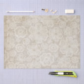 Noodlijdend papier van bloemenkantweefsel (Craft)