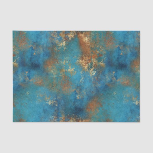 Noodlijdend Patina Koper  Weefseldocument Tissuepapier (Voorkant)