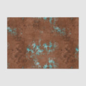 Noodlijdend Patina Koper  Weefseldocument Tissuepapier (Voorkant)