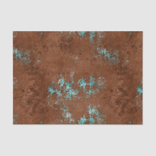 Noodlijdend Patina Koper  Weefseldocument Tissuepapier (Voorkant)