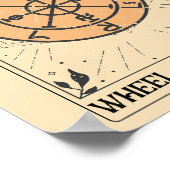 Noodlijdend Rad van Fortuin grote arcana tarot Poster (Hoek)