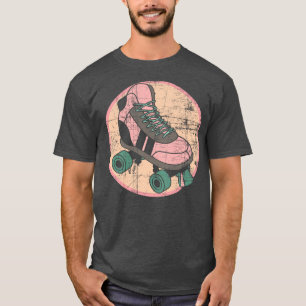 Noodlijdend Retro Rollerskate Roller Schaats T-shirt