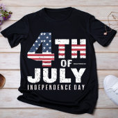 Noodlijdend Rood, Wit, en Blauw Patriottisch T-shirt