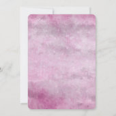  Noodlijdend Roze - Creëer Uw Eigen Bruiloft Kaart (Achterkant)